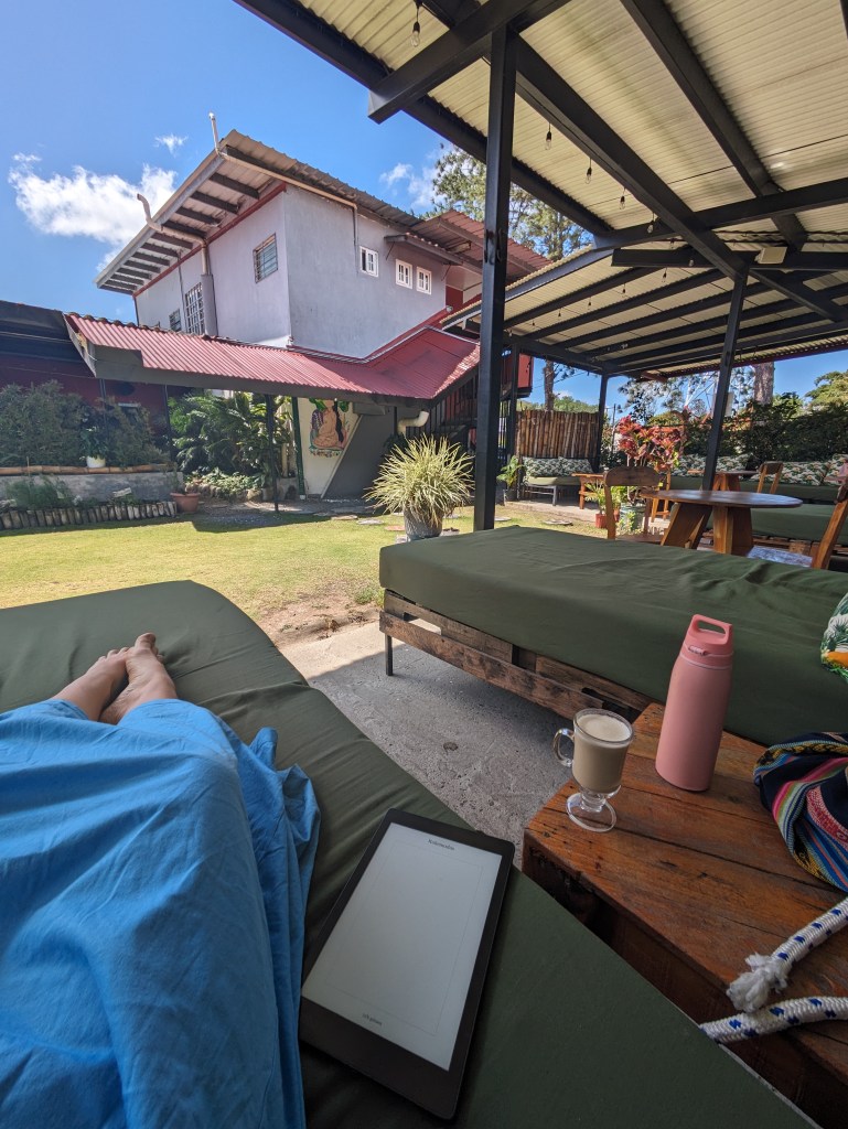 Relaxing garden in Bodhi Hostel for Digital Nomads in El Valle de Antón, Panama