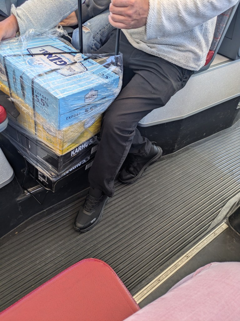 Digital nomads in Finland bringing alcohol from Estonia, where prices are lower, a common practice for ferry passengers