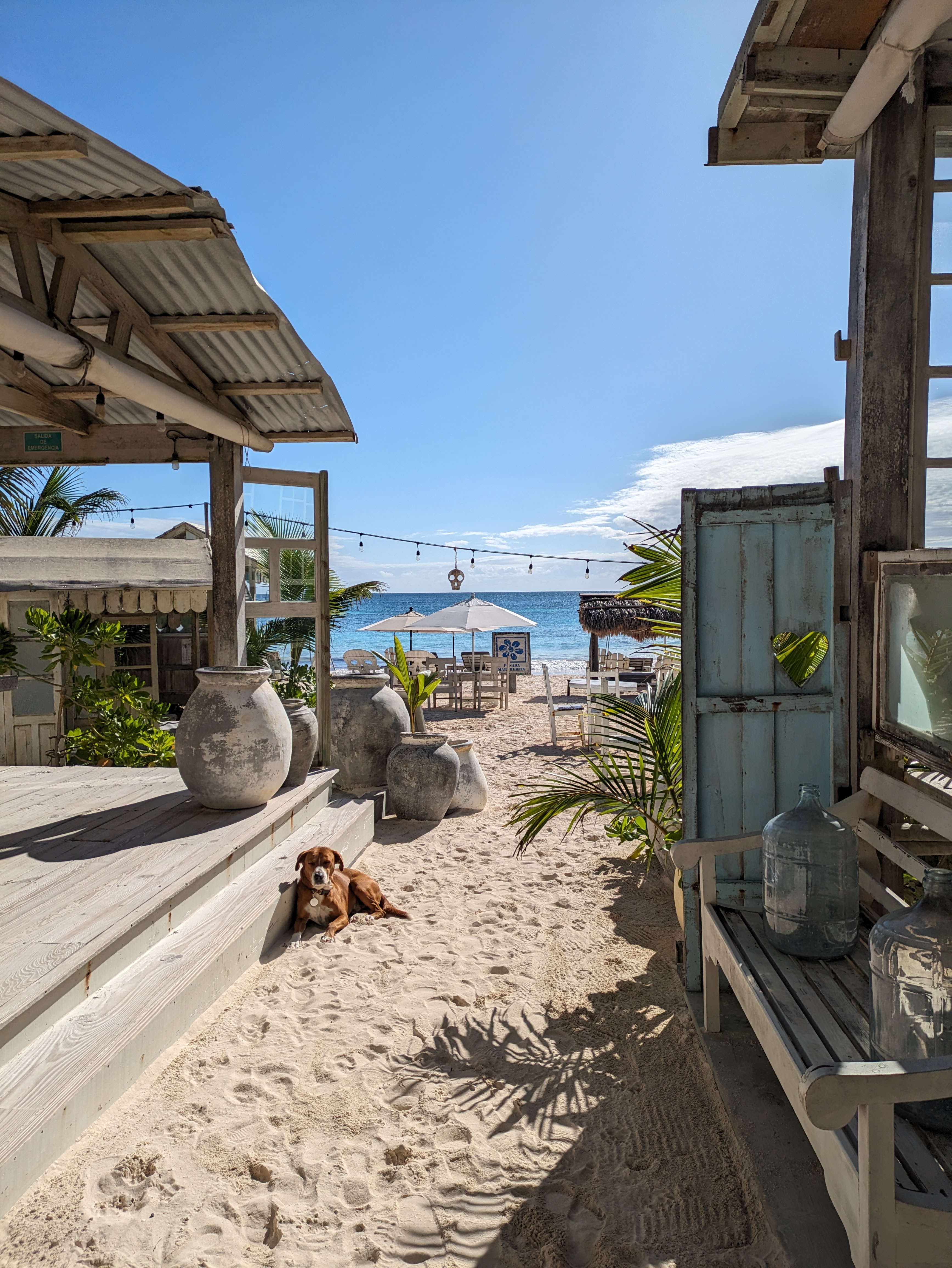 Digital Nomad in Mexico enjoying a beach in Tulum.