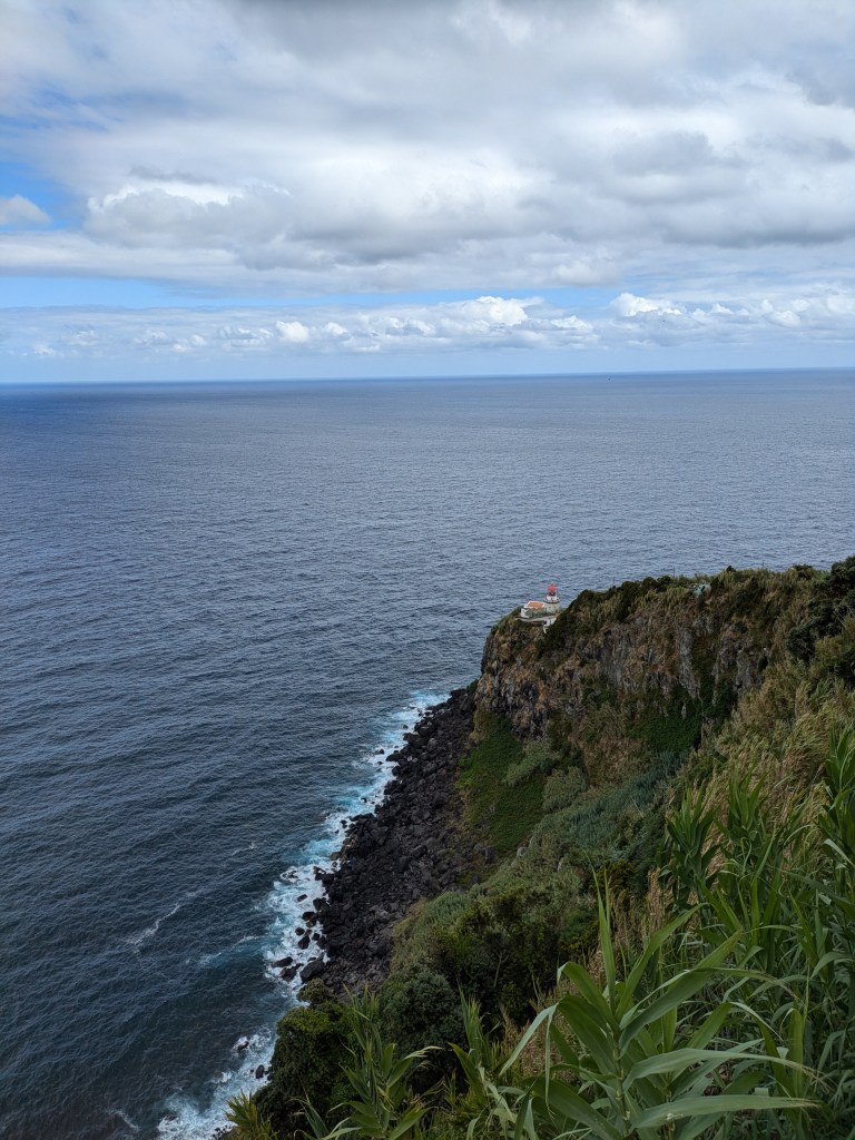 Cliffside ocean view on São Miguel, a scenic lookout for digital nomads exploring the Azores.
