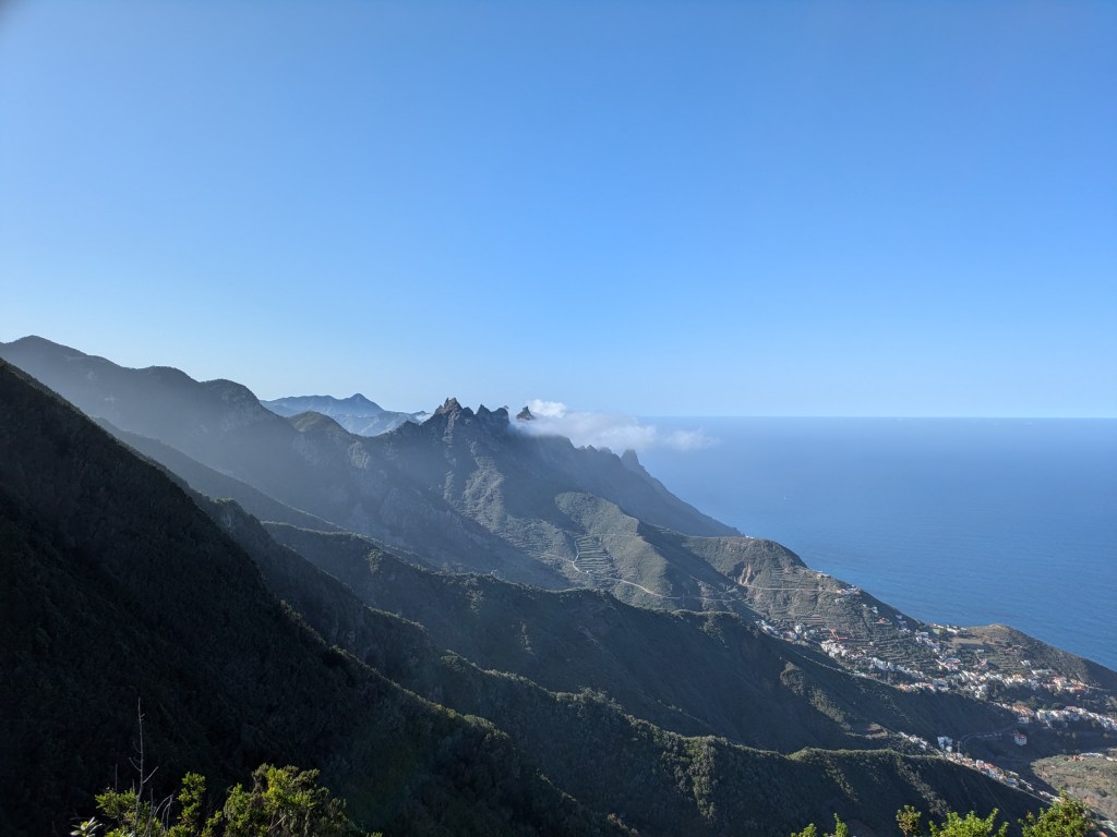 Digital nomad Tenerife Breathtaking views of the Anaga mountains, perfect for hiking and outdoor activities.