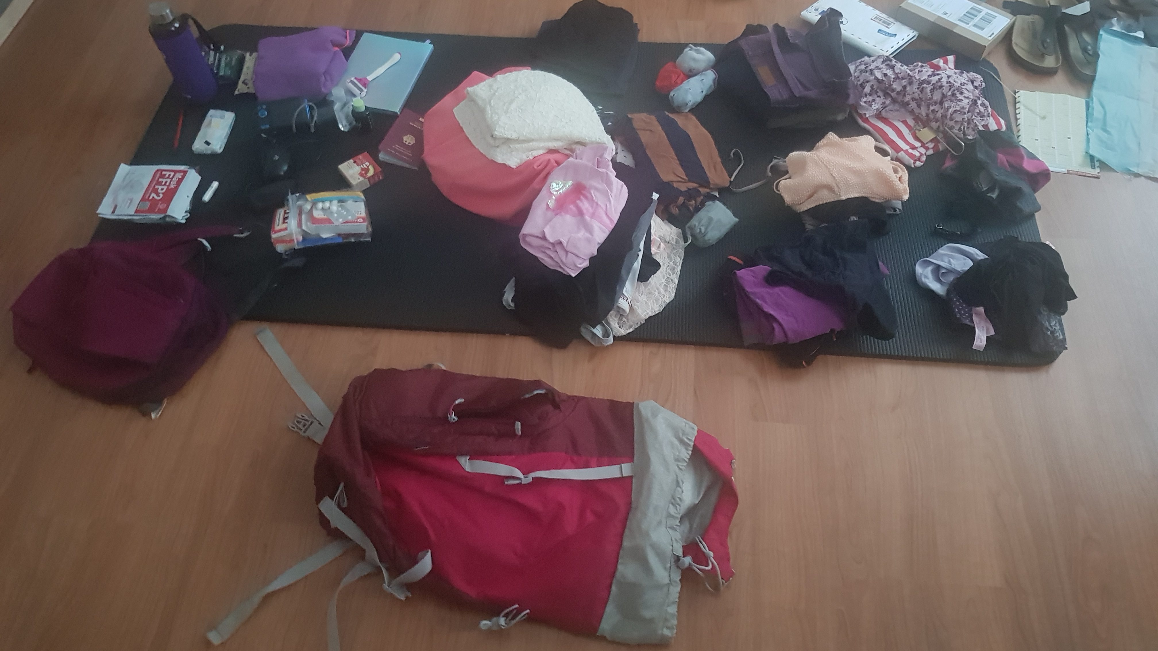 travel essentials, a backpack—best travel hack for digital nomads to pack light.