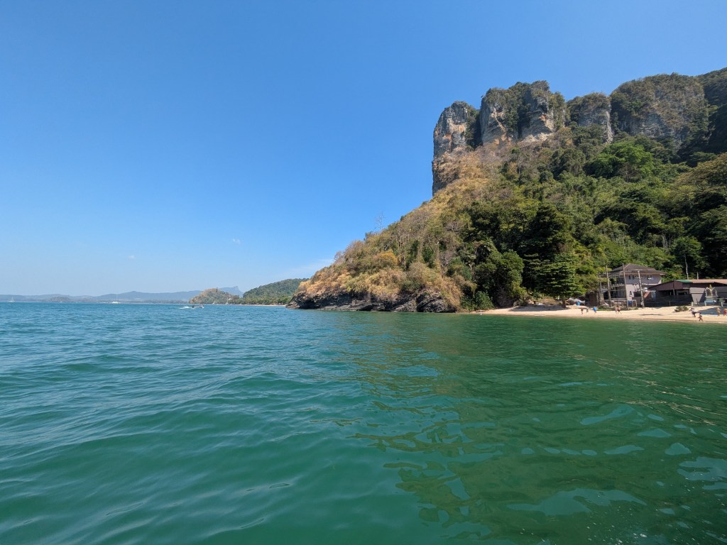 private quiet beach in Krabi, Thailand perfect to relax for digital nomads